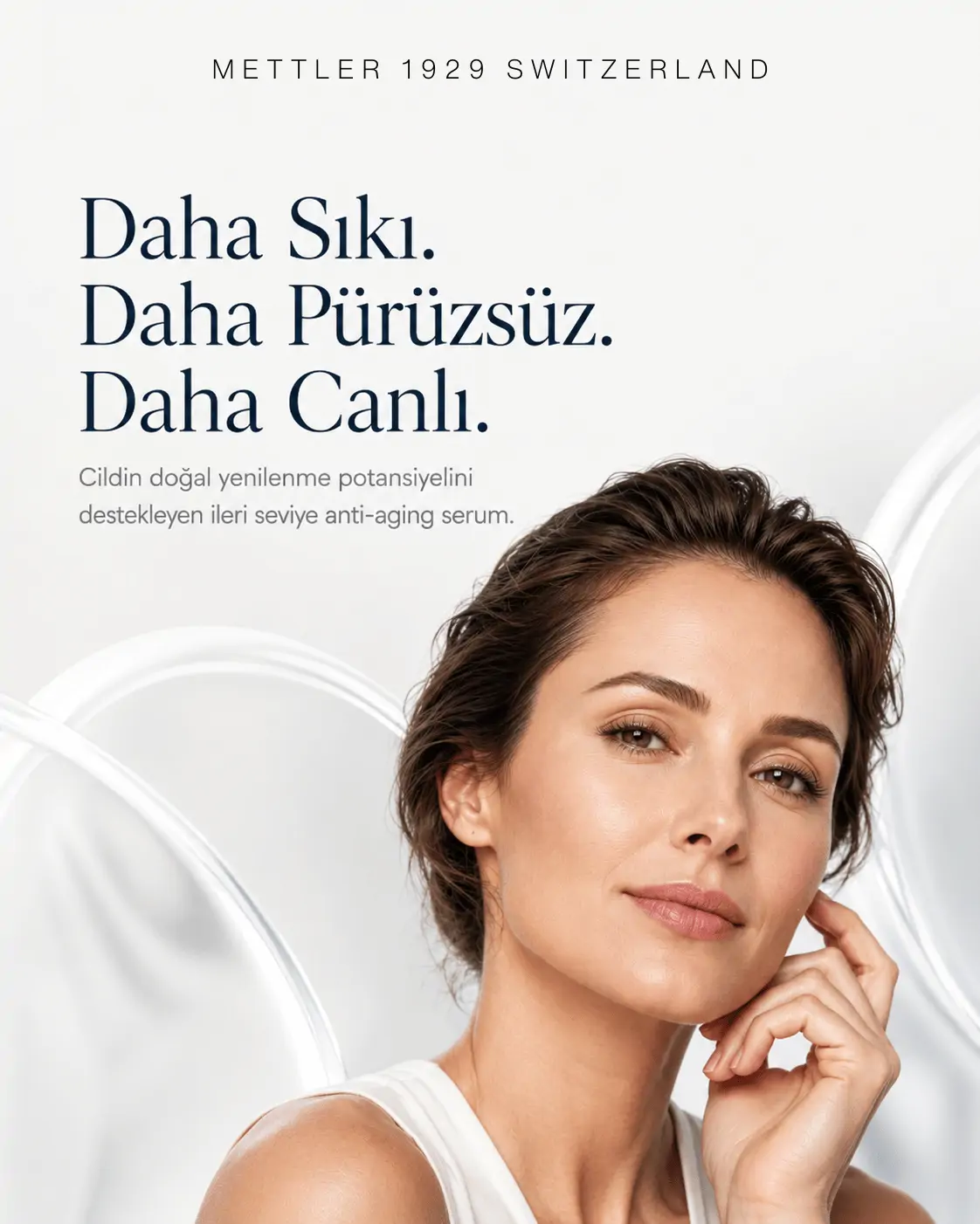 METTLER STC Anti-Aging Serum ile daha sıkı pürüzsüz ve canlı görünen cilt